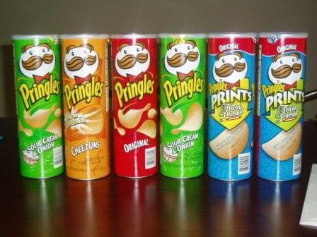 Pringles potato chips all flavors available
